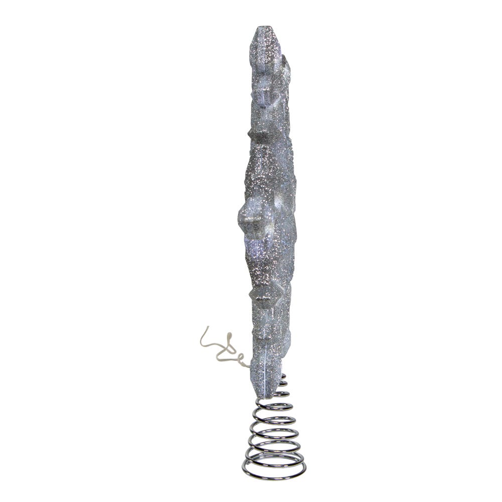 Kurt Adler 13-Inch 25-Light LED Glittered Snowflake Tree Topper